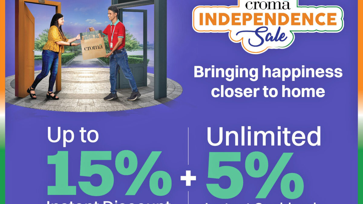 Croma launches Independence sale with Exclusive Deals