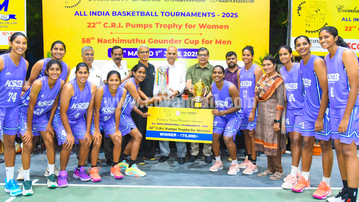 Indian Bank’s men’s team & KSEB’s women’s team won