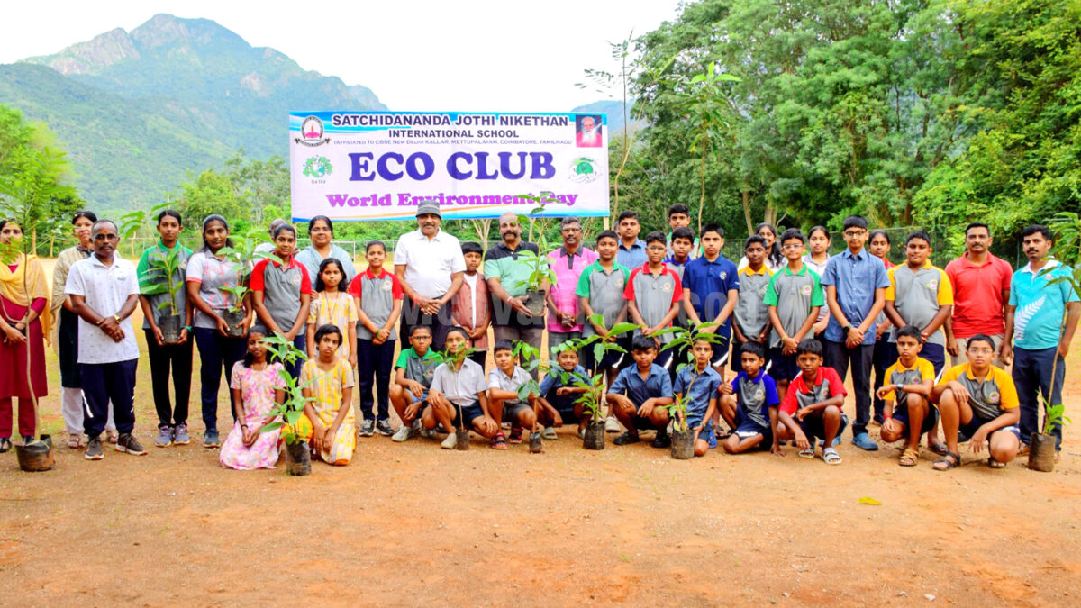 சச்சிதானந்த பள்ளியில் சுற்றுச்சூழல் மன்றம் தொடக்க விழா