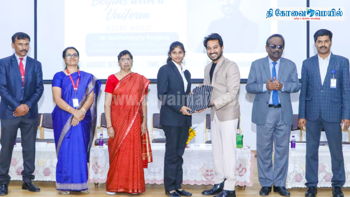 டாக்டர் என்.ஜி.பி. கல்லூரியில் “சமையல் சீருடை வழங்கும் விழா”