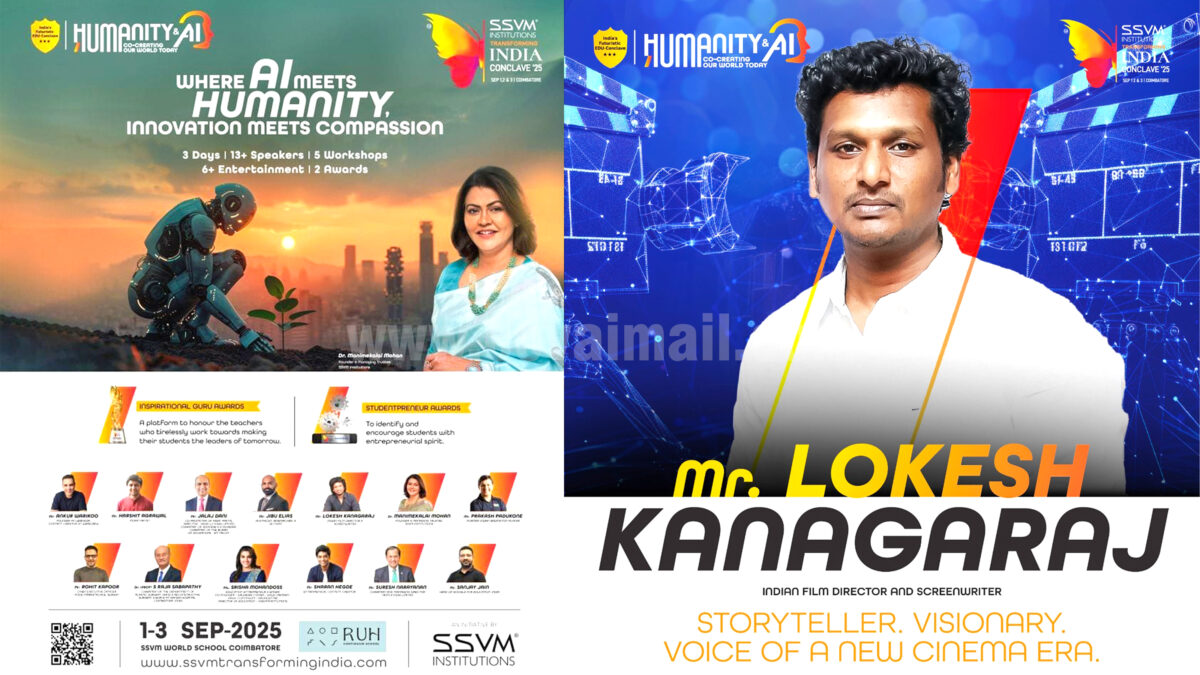 SSVM Institutions’ “Transforming India Conclave 2025” from Sept 1 to 3; Lokesh Kanagaraj as one of the speakers