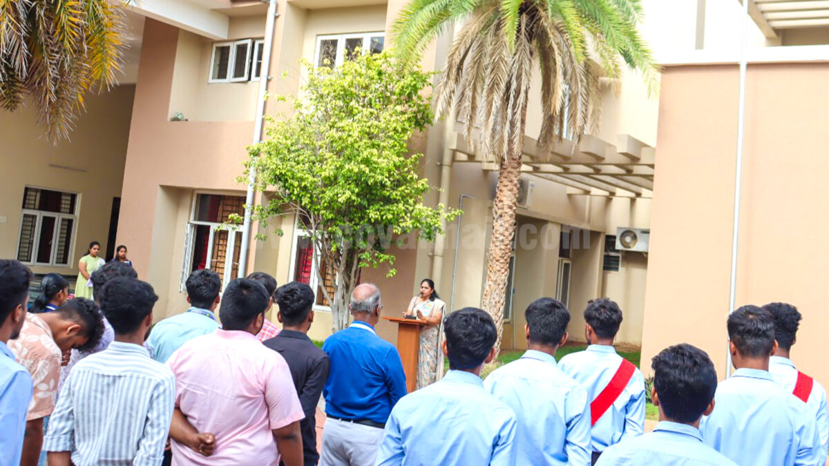 A secure and disciplined environment is essential  -Valarmathi, Director, VIMS, at Independence Day celebrations