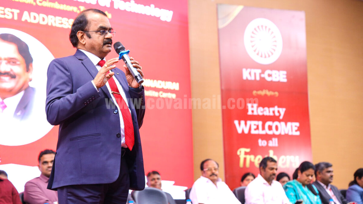 இன்ஜினியர்களுக்கு கொட்டிக் கிடக்கும் வாய்ப்புகள்  – கே.ஐ.டி கல்லூரியில் மயில்சாமி அண்ணாதுரை பேச்சு