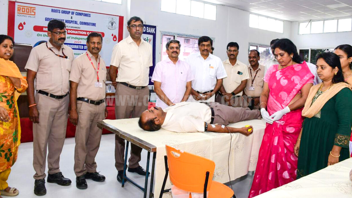 ரூட்ஸ் நிறுவனங்கள் சார்பில் ரத்த தான முகாம்