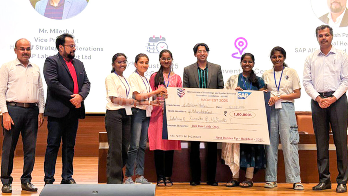 PSG iTech won the 2nd place in Hackfest