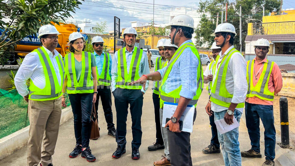 SUEZ team visits Coimbatore and reviews 24/7 Water Supply Project