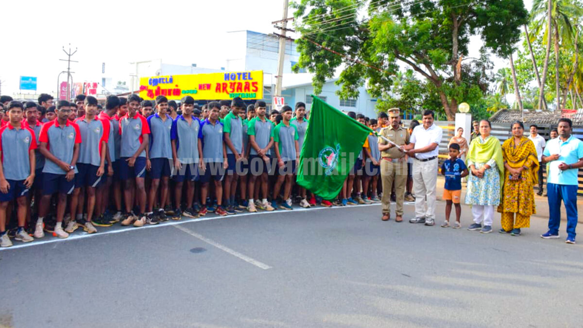 சச்சிதானந்த பள்ளியில் மினி மாரத்தான்