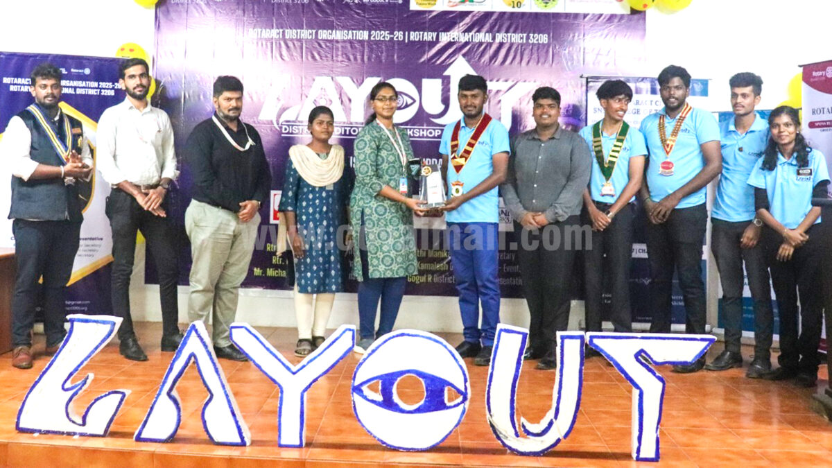 Layout – District Editorial Workshop & Seminar; Empowers 250+ Rotaractors in Coimbatore