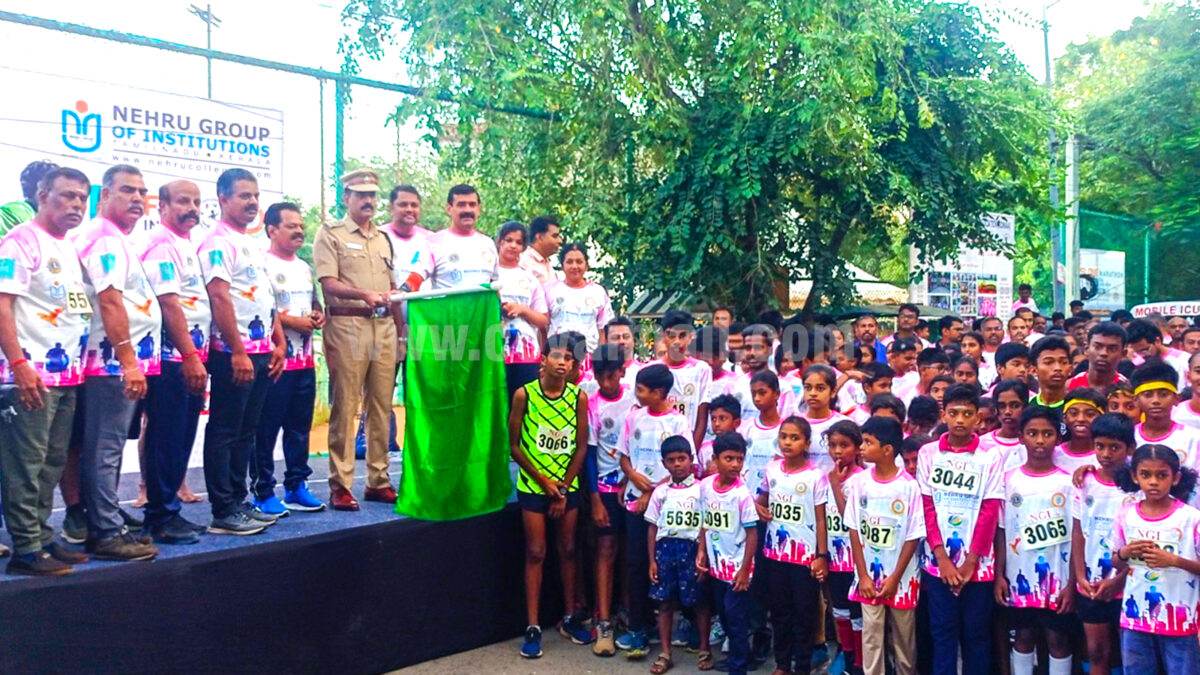 நேரு கல்வி குழுமம் சார்பில் ‘போதை இல்லா கோவை’ விழிப்புணர்வு மாரத்தான்