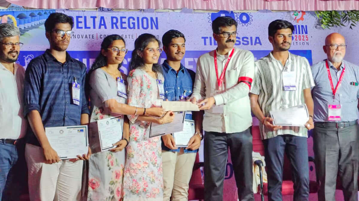 PSG iTech 1st year students win 2nd place in Innovate Trichy Hackathon