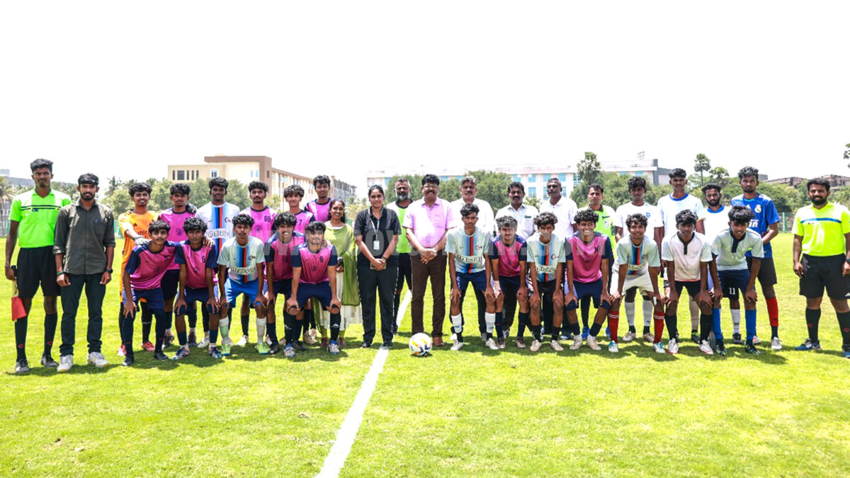 Rathinam College conducts Bharathiar University Inter-Collegiate Football Tournament