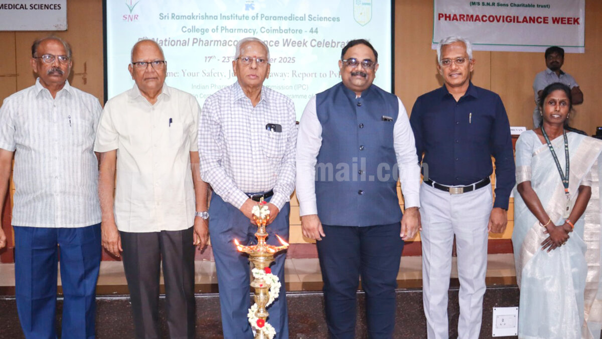 National Pharmacovigilance Week Celebrated at Sri Ramakrishna Institute of Paramedical Sciences