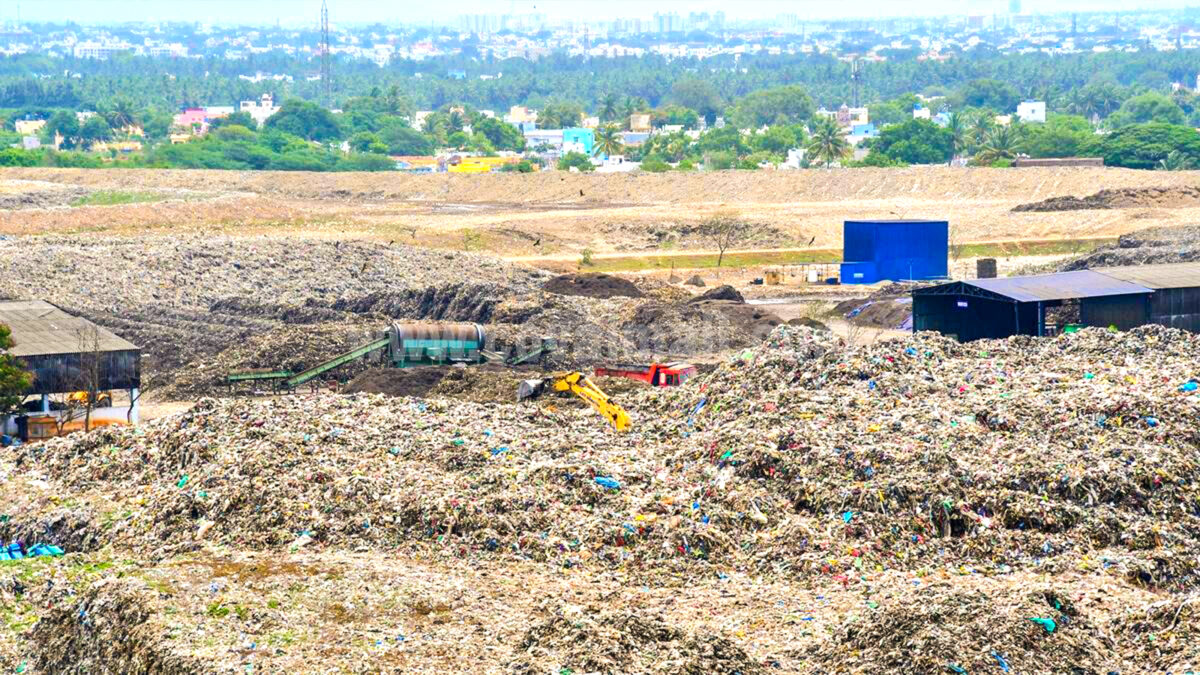வெள்ளலூர் குப்பை கிடங்கில் 9 லட்சம் க.மீ., சுற்றளவிற்கு கழிவுகள்  – மாசுக் கட்டுப்பாட்டு வாரிய ஆய்வில் தகவல்!