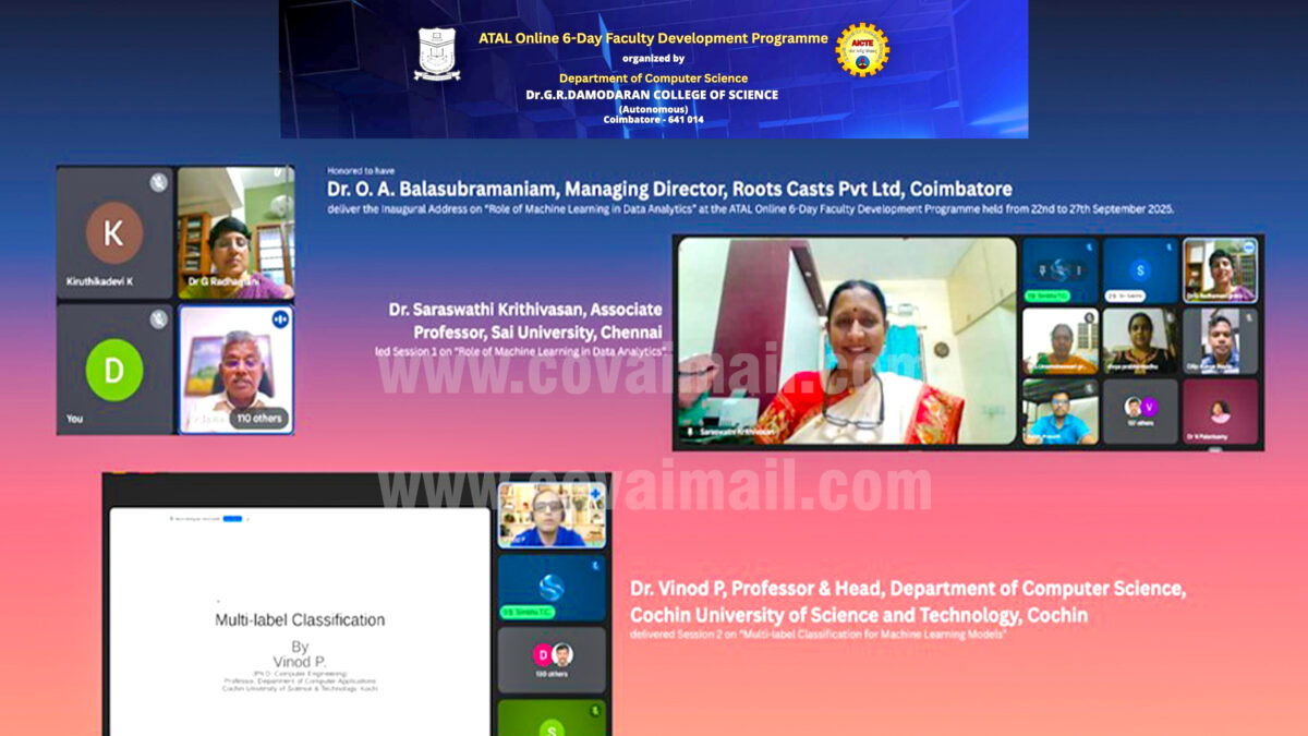 GRD College conducts a 6-day online FDP on AI