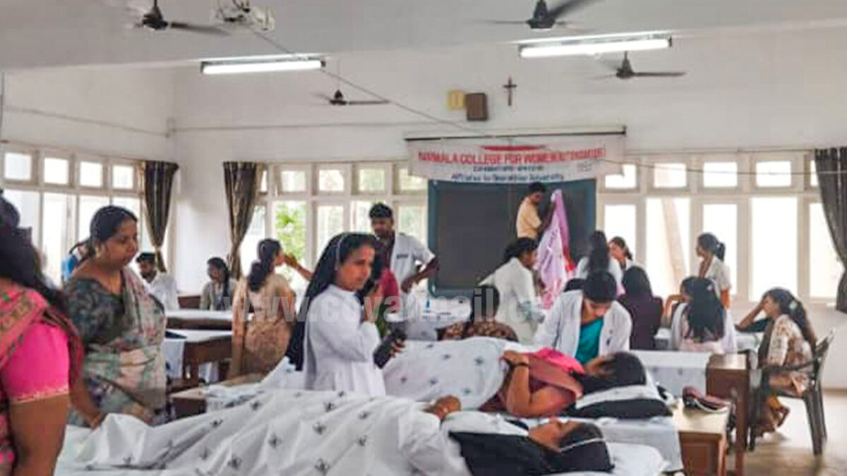 Nirmala College conducts a blood donation camp