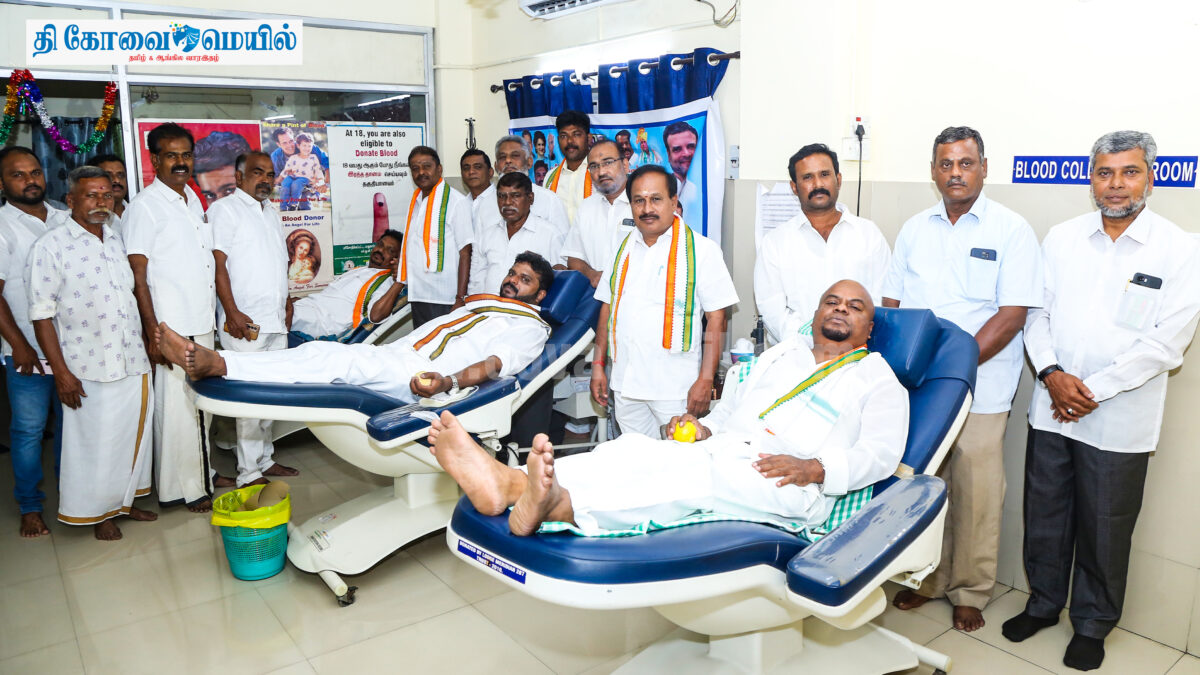 தமிழக காங்கிரஸ் சிறுபான்மை துறை சார்பில் இரத்த தான முகாம்