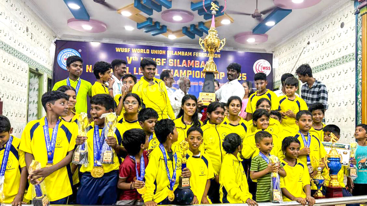 சிலம்ப போட்டியில் மாயோன் வீர கலை கூடம் மாணவர்கள் சாதனை