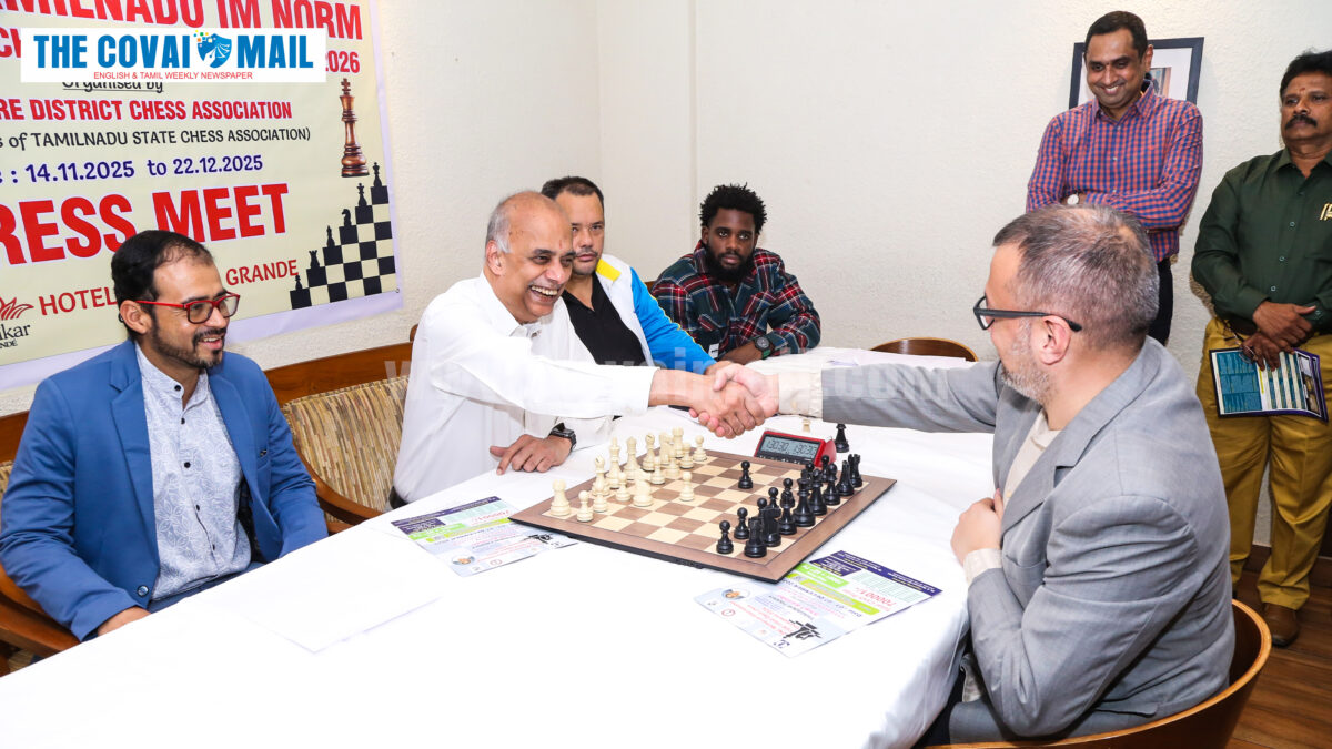 Sakthi Group’s 36th Tamil Nadu IM Norm Closed Circuit Chess Tournament begins in Coimbatore