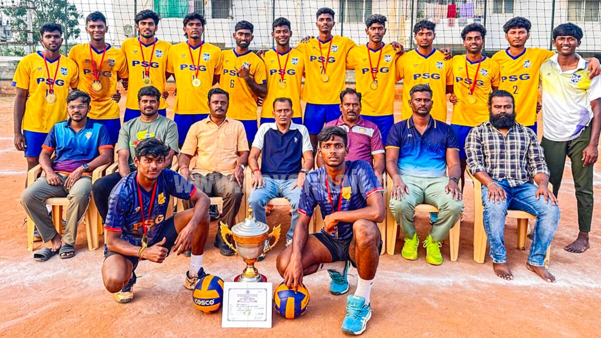 PSG team wins in the Inter-Collegiate Volleyball Tournament