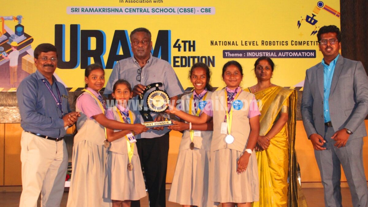 Sri Ramakrishna Central School students win 12+ awards in Robotic competition