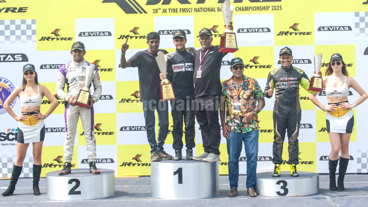 28th JK Tyre FMSCI National Racing Championship; Bengaluru racer Dhruv Goswami wins LGB Formula Car Championship