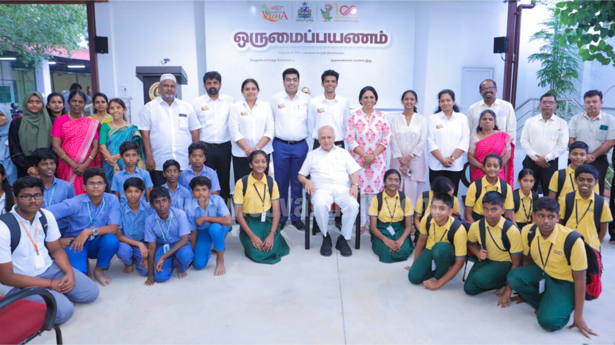 Orumai Payanam: City students visit 5 religious places