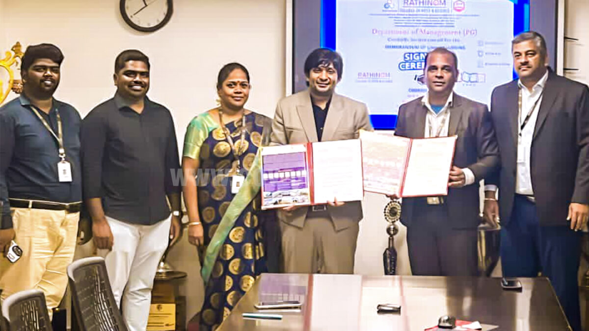 Rathinam College join hands with Zoho