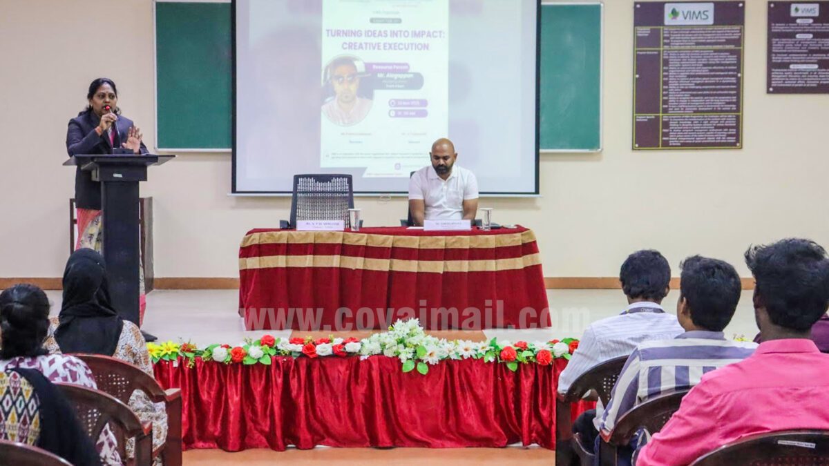 Expert talk on Turning Ideas into Impact at VIMS