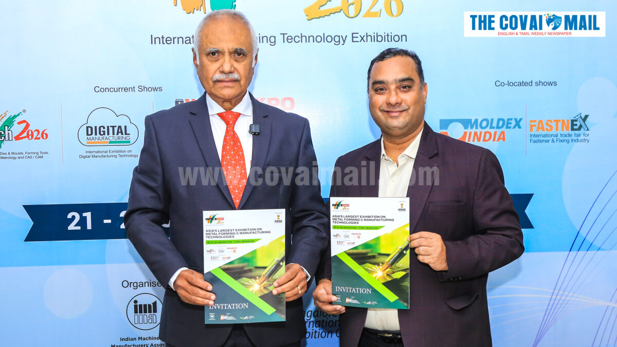 IMTEX Forming 2026- Asia’s Largest Metal Forming Technology will be held from 21 to 25 January 2026 in Bengaluru