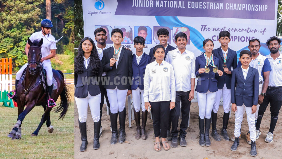 Coimbatore Youth wins 6 gold, 4 silver and 3 bronze medals at Junior National Equestrian Championship