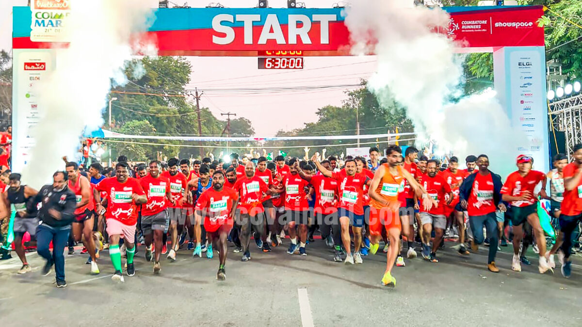 Coimbatore Marathon held with 25,000+ participants