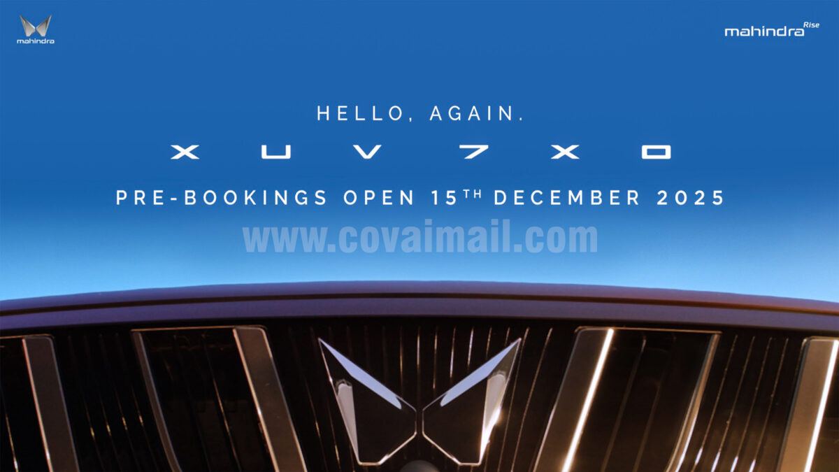 Mahindra SUV – XUV 7XO’s Pre-Bookings Start at 12:00 PM, 15th Dec 2025