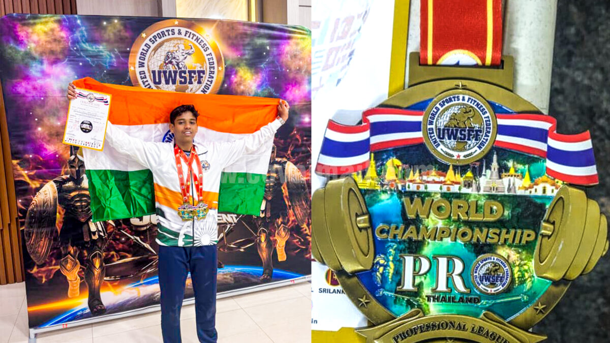 Amrita student wins 1st place in World Powerlifting; lifts 215 kgs