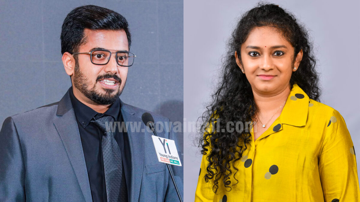 Rahul Kamath and Vaishnavi Janani Appointed Chair and Co-Chair of Young Indians Coimbatore Chapter