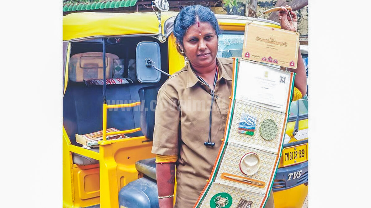 Covai woman auto driver invited to have tea with the President of India