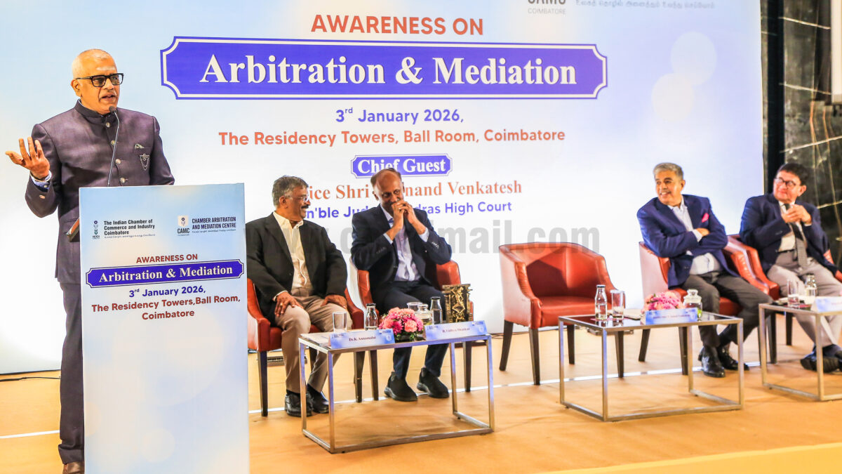 Madras HC Judge Anand Venkatesh Addresses ICCIC Awareness Program on Arbitration and Mediation