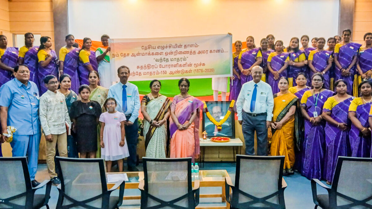 கங்கா மருத்துவமனையில் 77வது குடியரசு தின விழா