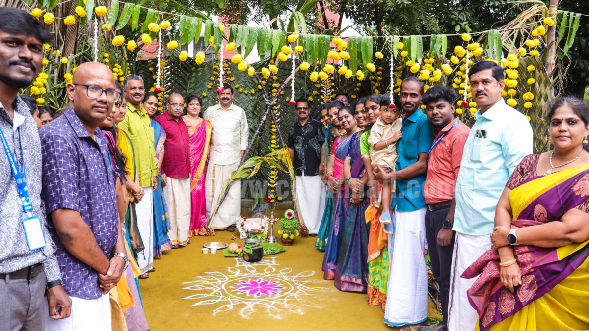 Pongal celebration of Nehru Arts and Science College
