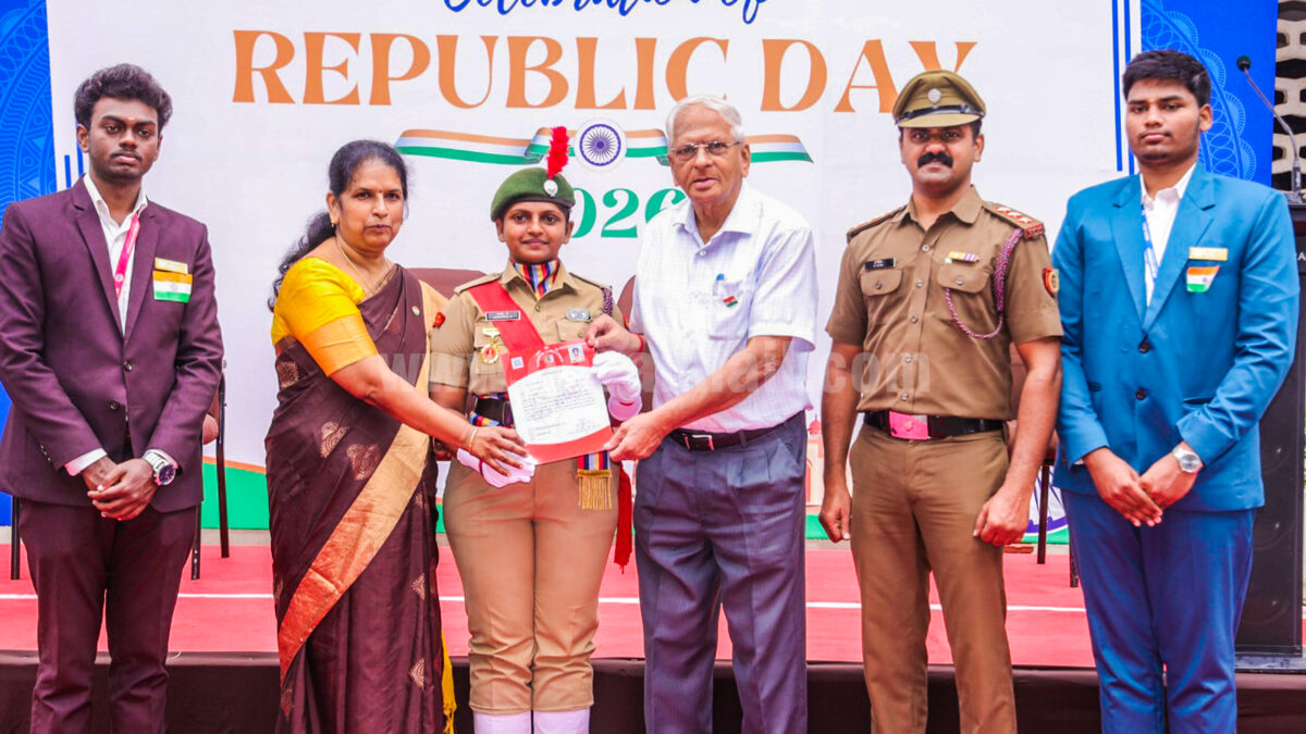 ஸ்ரீ ராமகிருஷ்ணா கல்லூரியில் 77வது குடியரசு தினவிழா