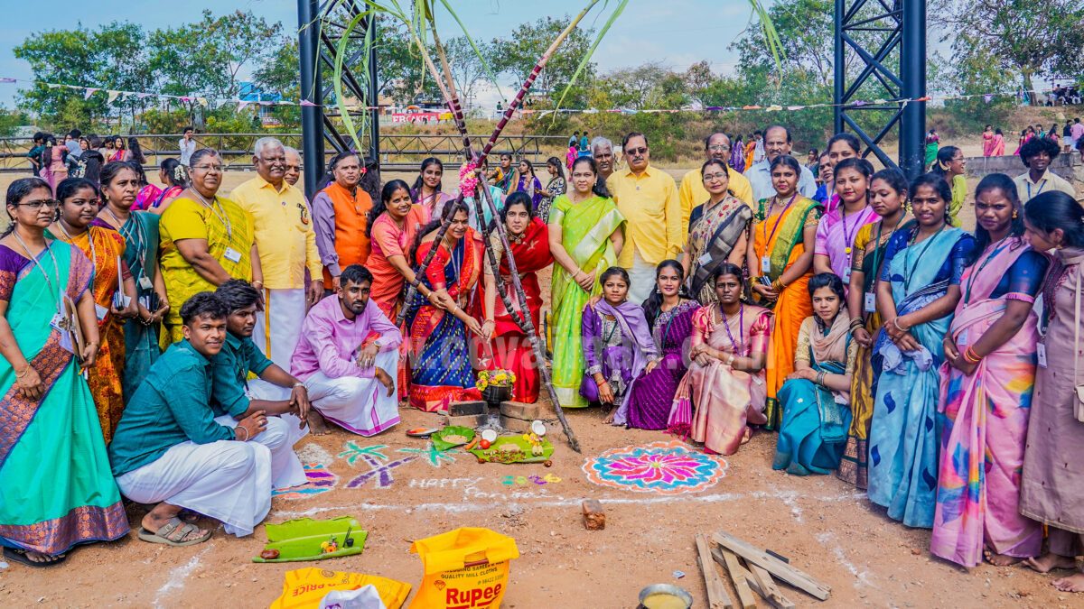Gramiya Pongal celebration of VLB College
