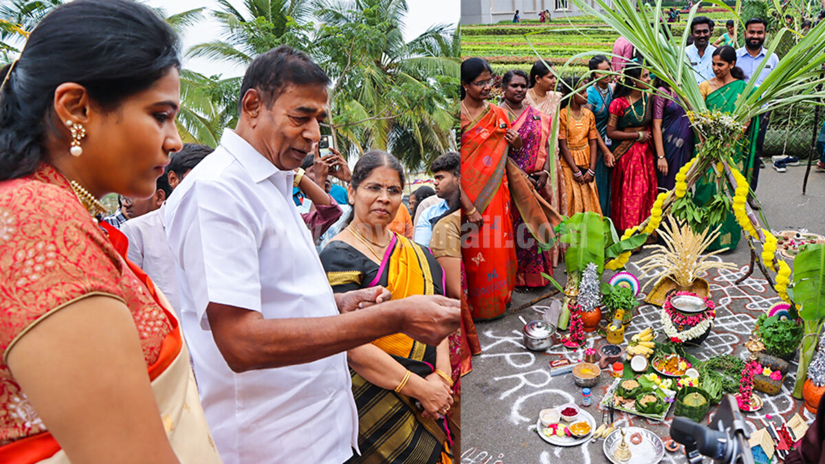 கே.பி.ஆர் கலை அறிவியல் மற்றும் ஆராய்ச்சிக் கல்லூரியில் பொங்கல் கொண்டாட்டம்