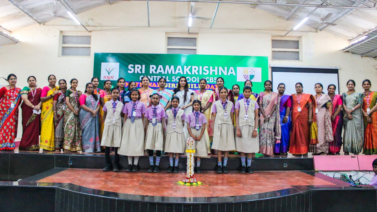 Sri Ramakrishna Central School Celebrates National Girl Child Day with #EmpowerHer Campaign