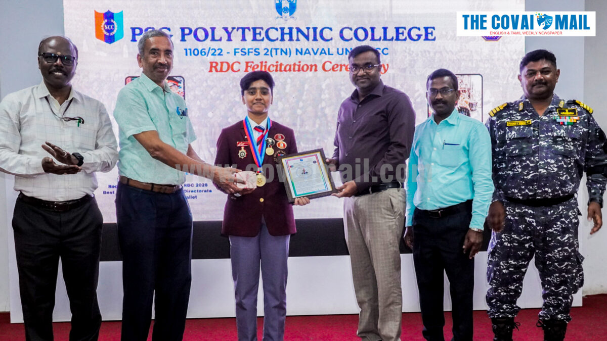 PSG Polytechnic honors NCC students for shining at R-Day Camp in Delhi