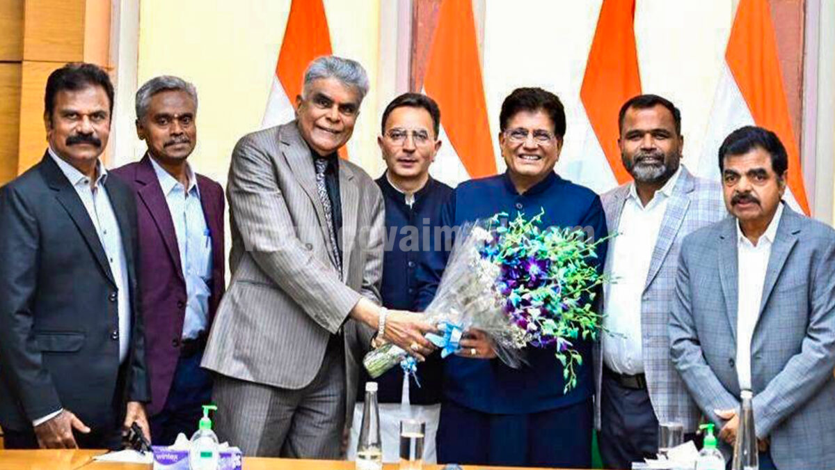 Industry Minister wants textile sector to effectively use FTAs –  A.Sakthivel, Chairman, AEPC