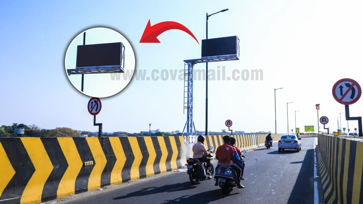 Installation of A.I. Cameras and LED Displays at GD Naidu Flyover underway