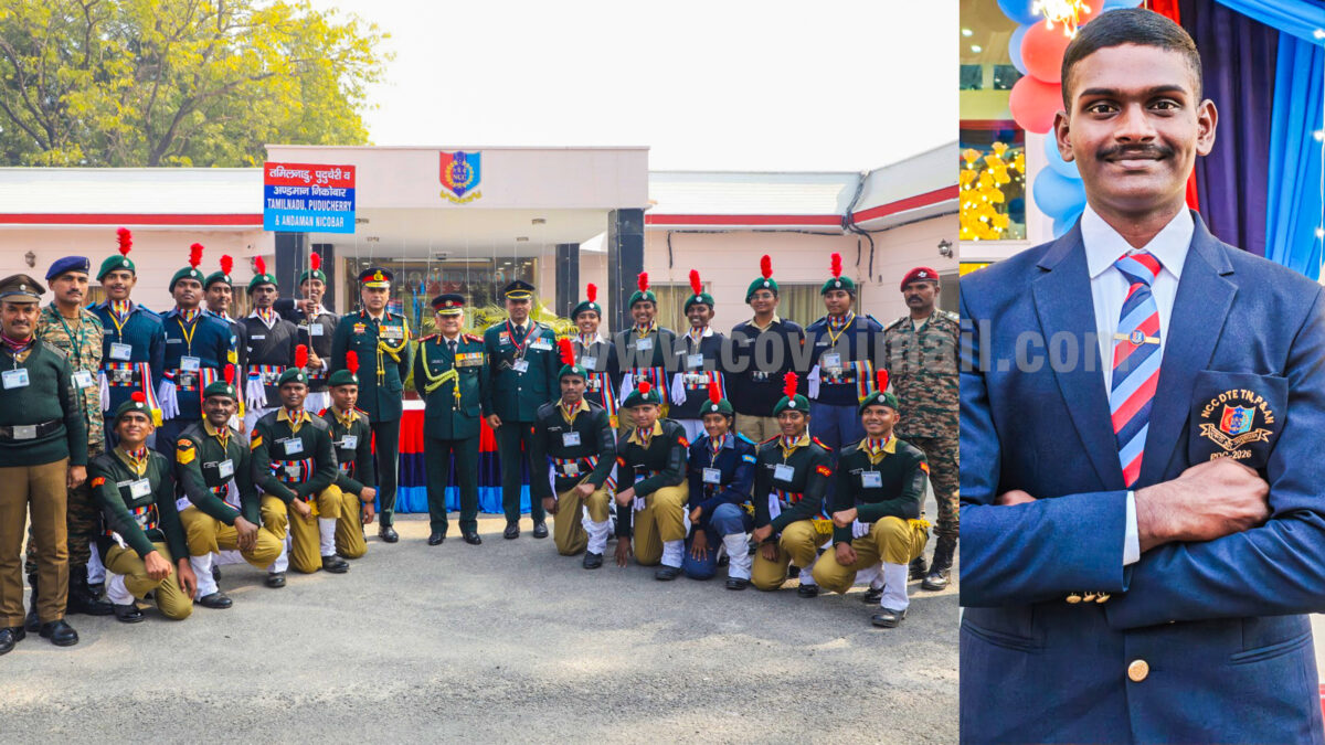 NGP cadet represents Tamil Nadu at PM Rally in New Delhi