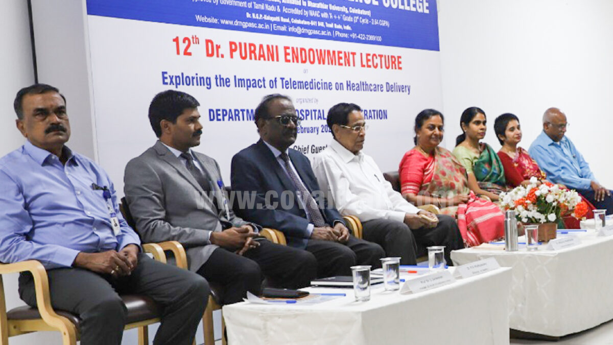 Dr. Purani Endowment lecture on telemedicine in healthcare delivery