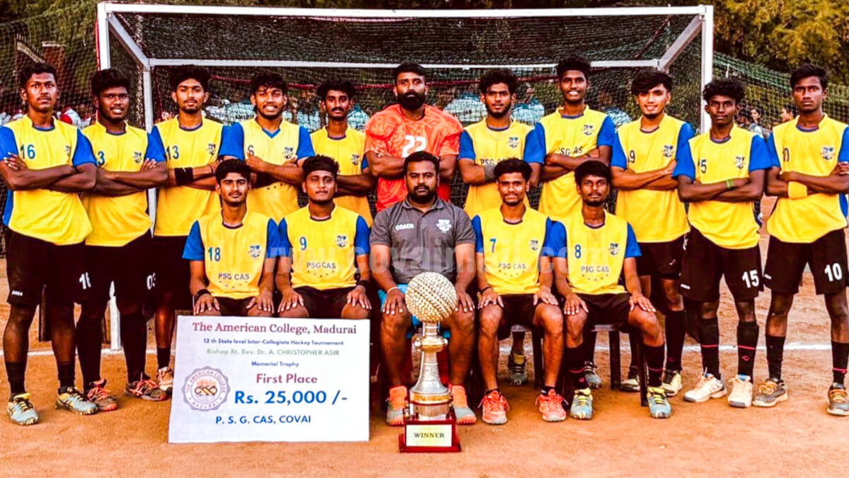 PSG wins the State Level Inter-Collegiate Hockey Tournament