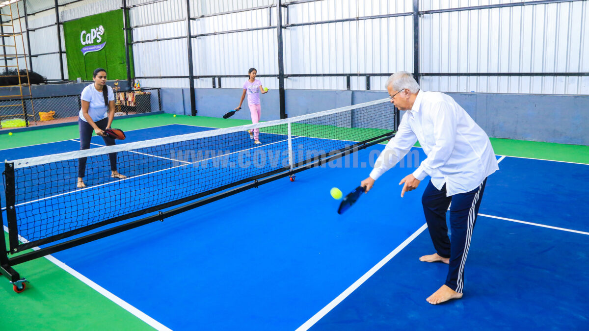 சின்னவேடம்பட்டியில் கெப்ஸ் பிக்கில் பால் அரங்கு திறப்பு