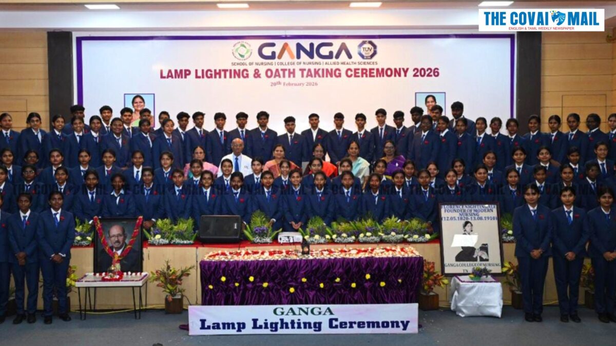 Lamp lighting ceremony held at Ganga Nursing and Allied Health Science College